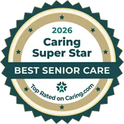 Caring Super Star 2026, Caring.com badge